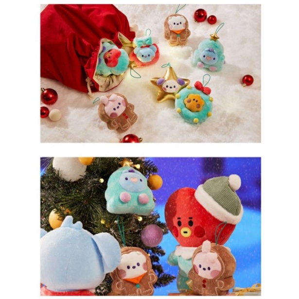 Móc treo BT21 BAGCHARM NOEL 2021 VERSION