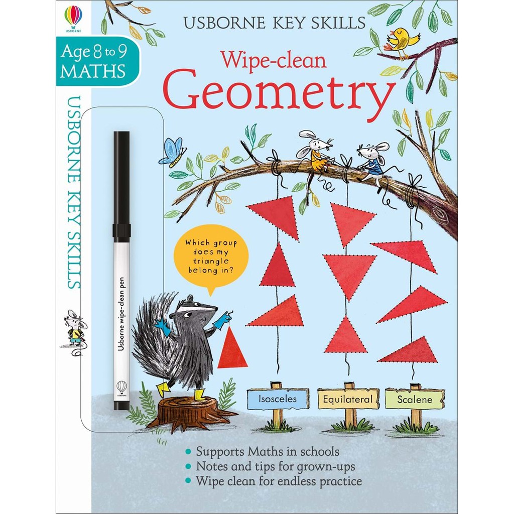 Sách - Anh: KS Wipe-clean Geometry 8-9