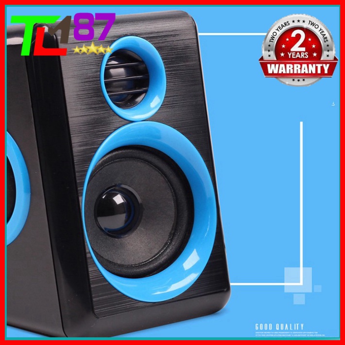 Loa Máy Vi Tính PC Laptop Để Bàn Cao Cấp 2.0 KISONLI T-005 - Loa Nghe Nhạc Mini Có Dây