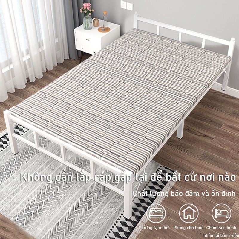 Giường gấp xếp giường một người đơn giản gia dụng nghỉ trưa ở văn phòng giường tiện lợi nghỉ trưa-FU611