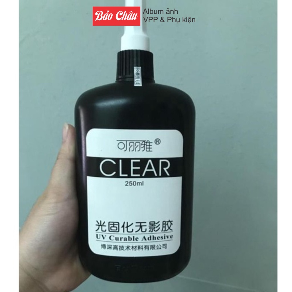 [Mã LIFEB04ALL giảm 10% tối đa 15K đơn 0Đ] Keo UV Dán Mica Trong Suốt 250ml