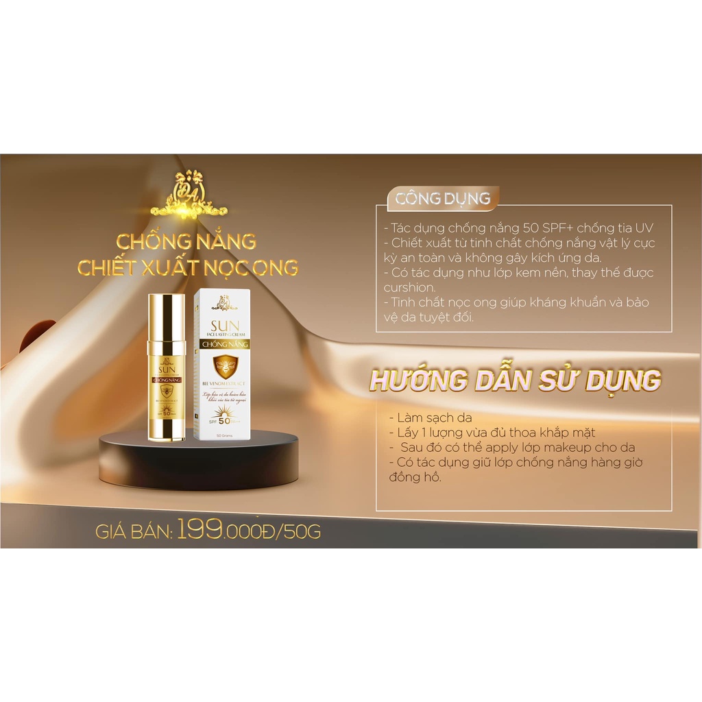 KEM CHỐNG NẮNG NỌC ONG COLLAGEN X3 CHÍNH HÃNG ĐÔNG ANH