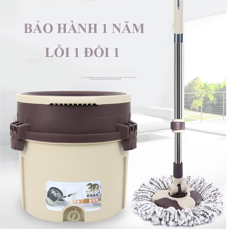 Bộ Cây Lau Nhà Xoay Tay 360 Độ Bộ Chổi Lau Nhà Công Nghệ Hiện Đại Tiện Lợi Vệ Sinh Gia Đình