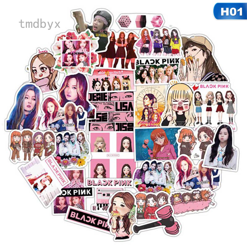 Tmdbyx Bộ 54 miếng hình dán nhóm nhạc BlackPink độc đáo