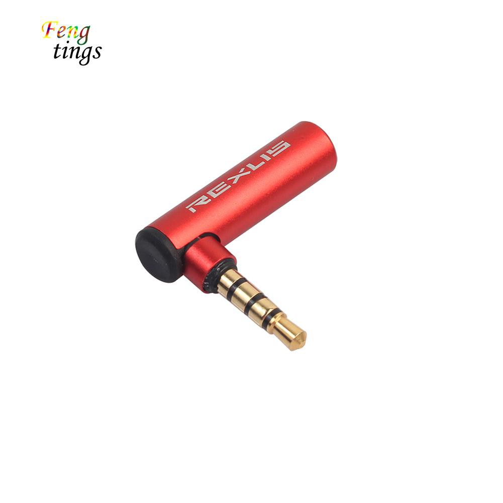 Giắc chuyển âm thanh 2 đầu chuẩn 3.5mm góc co L