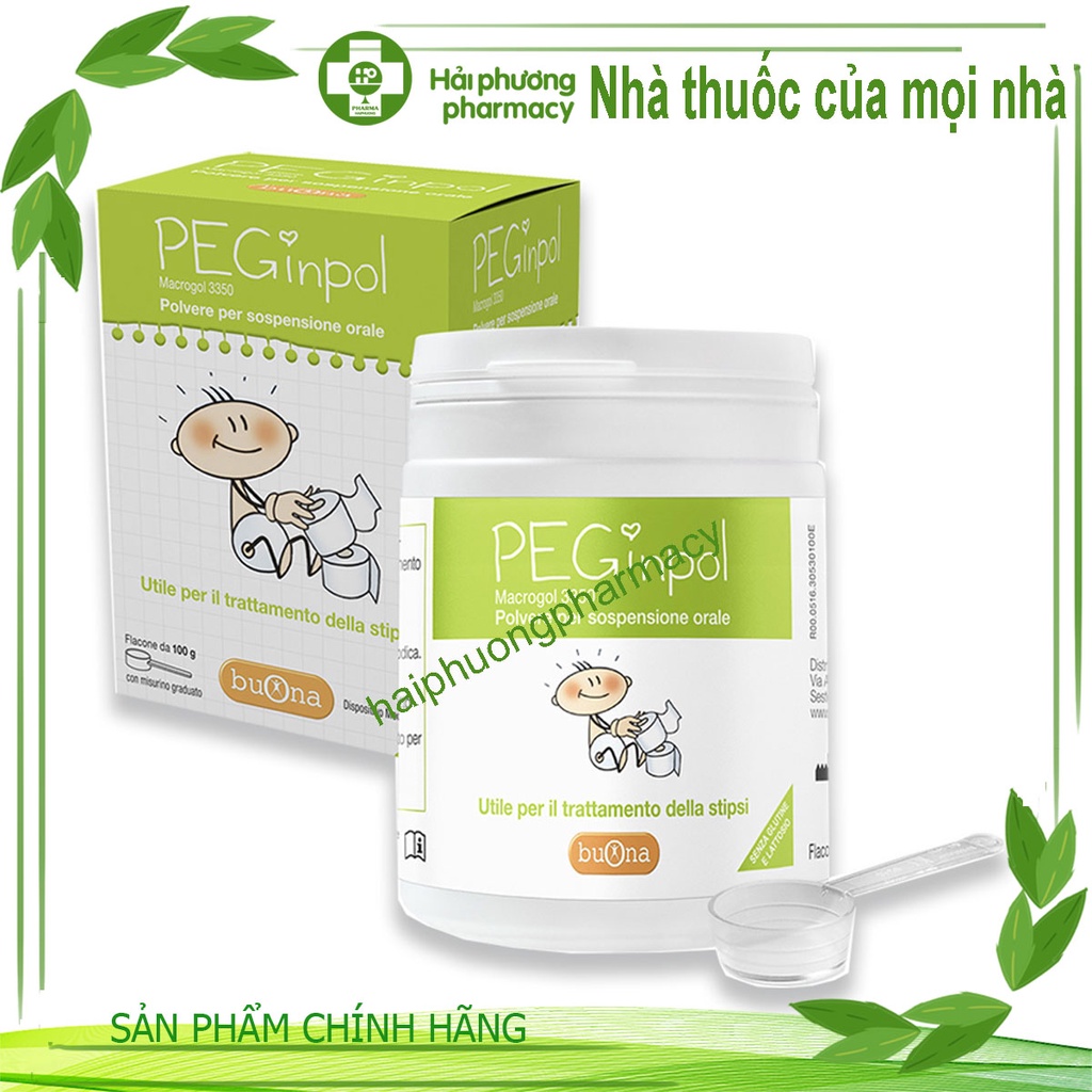BUONA PEGINPOL (Lọ 100g) GIÚP NHUẬN TRÀNG, HẾT TÁO BÓN | NHẬP KHẨU CHÍNH HÃNG ITALY