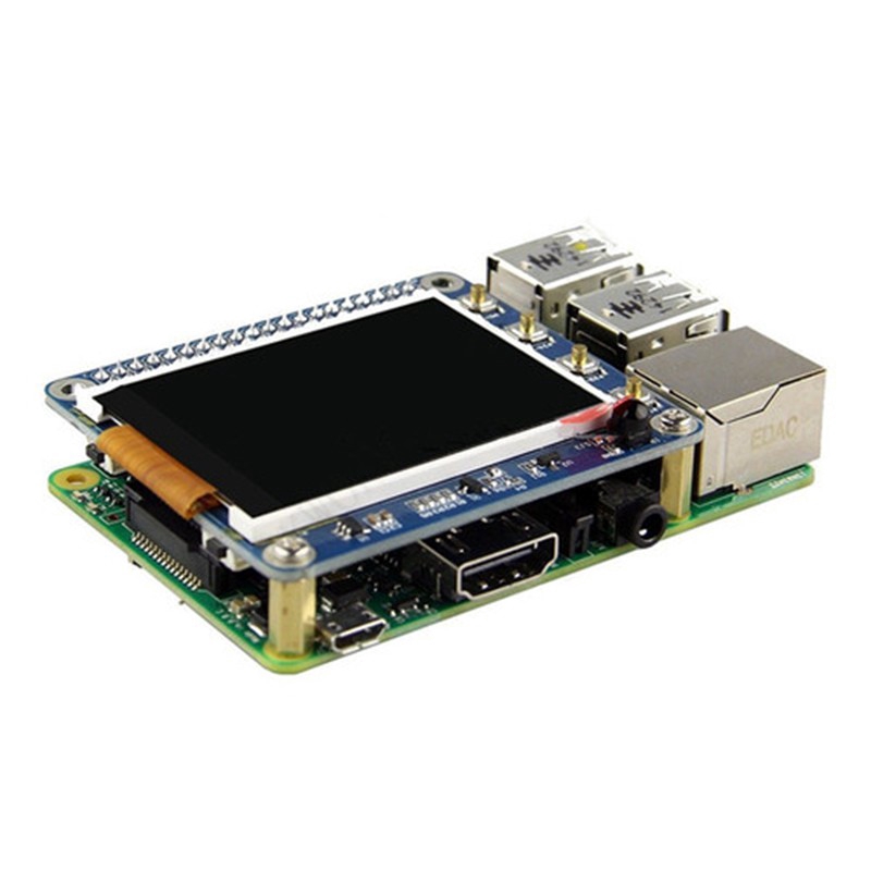 Màn hình LCD Raspberry Pi 2 3 3B / 2B / B + 2.2 "Màn hình LCD HAT w / Nút Cảm biến hồng ngoại