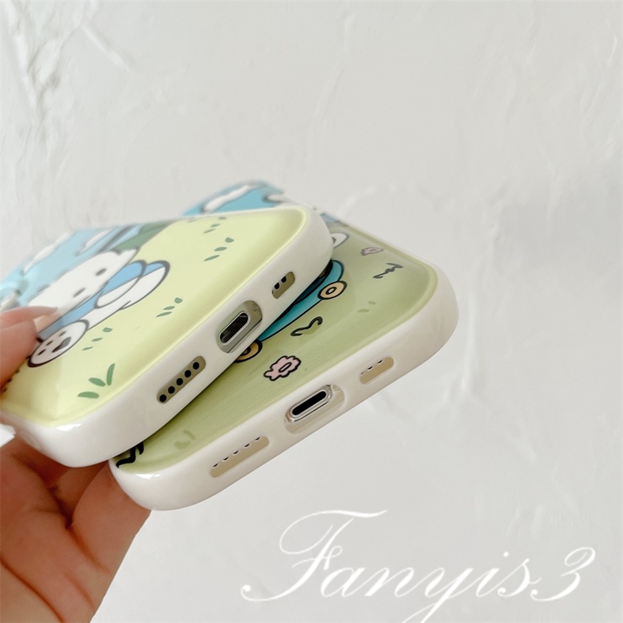 Ốp Điện Thoại TPU Mềm Đệm Khí Hình Cún Hoạt Họa Cho iPhone 14 13 12 11 Pro Max X XR Xs Max 8 7 6 6s Plus SE 2020