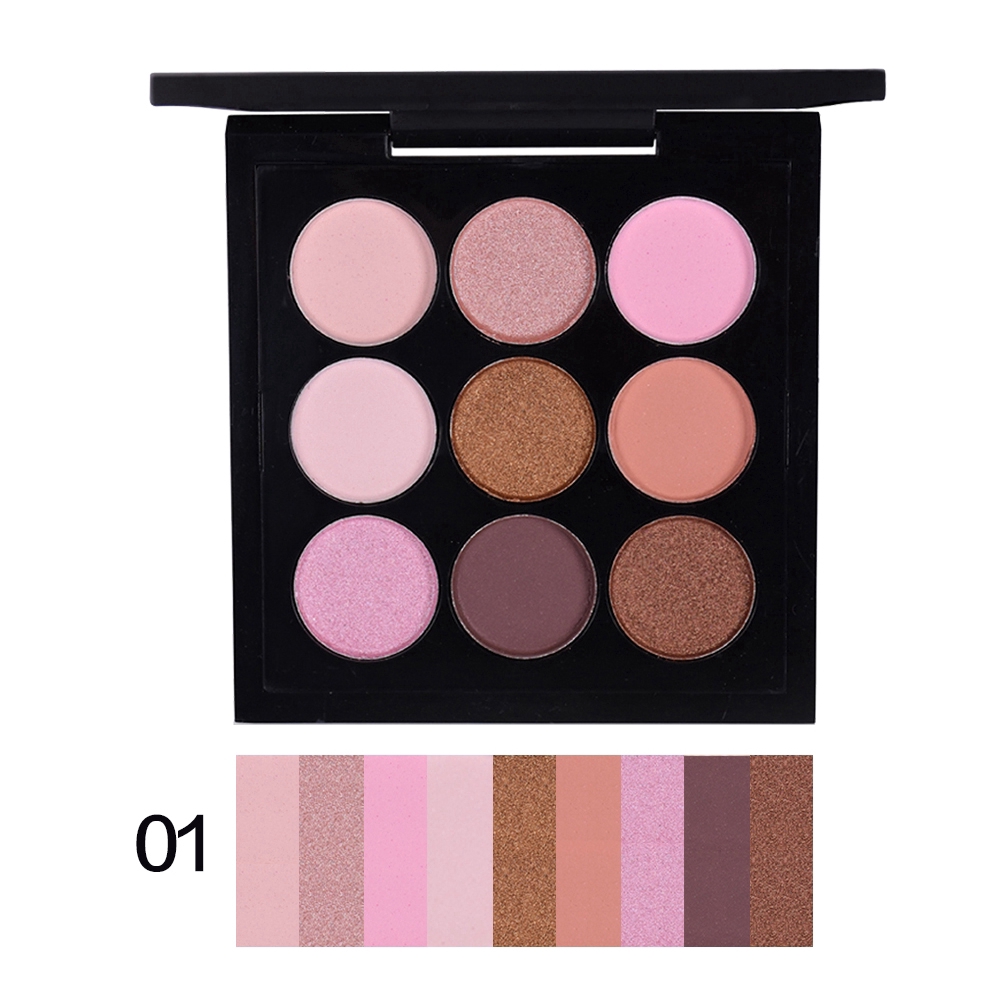 BEAUTYBIGBANG 9 Colors Earth Tone Matte&Shimmer Eyeshadow Palette Shadow Palette Makeup Smoky Eye Shadow MM