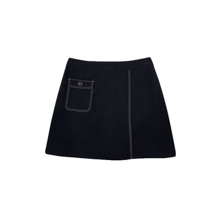 Chân váy trần chỉ túi bên bigsize 55kg đến 95kg - 21ycv72 -
