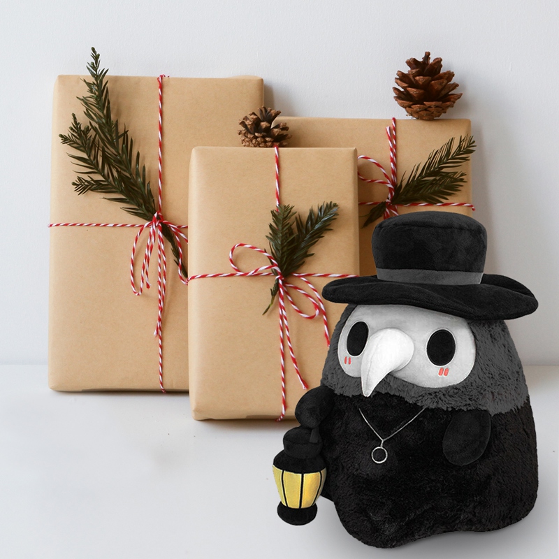 Thú nhồi bông hình bác sĩ màu đen đáng yêu