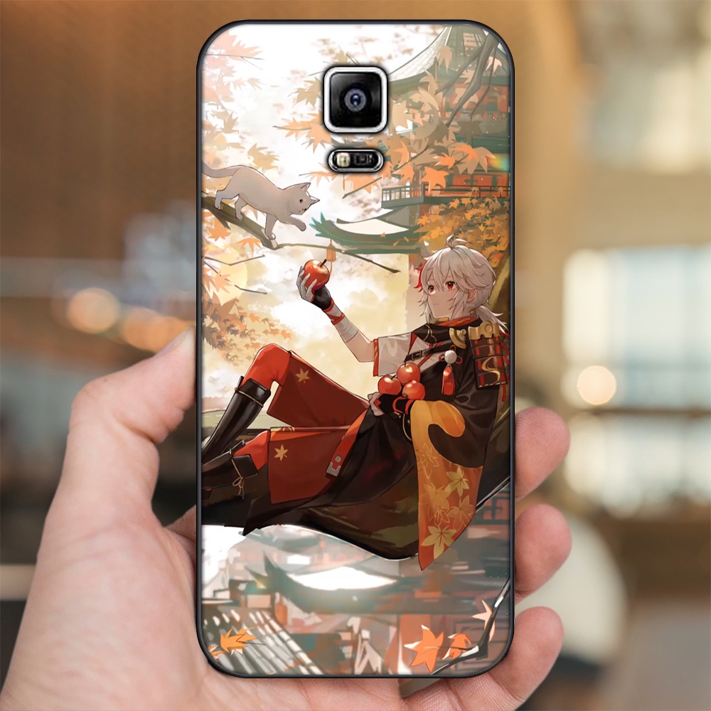 Ốp lưng Samsung Note 4 viền đen in hình Kazuha Genshin Impact