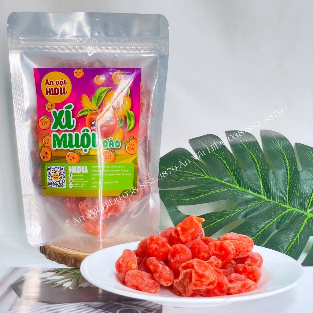 Xí muội đào HiDu 100gr chua ngọt không hạt