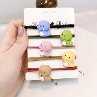 Dây buộc tóc khủng long béo