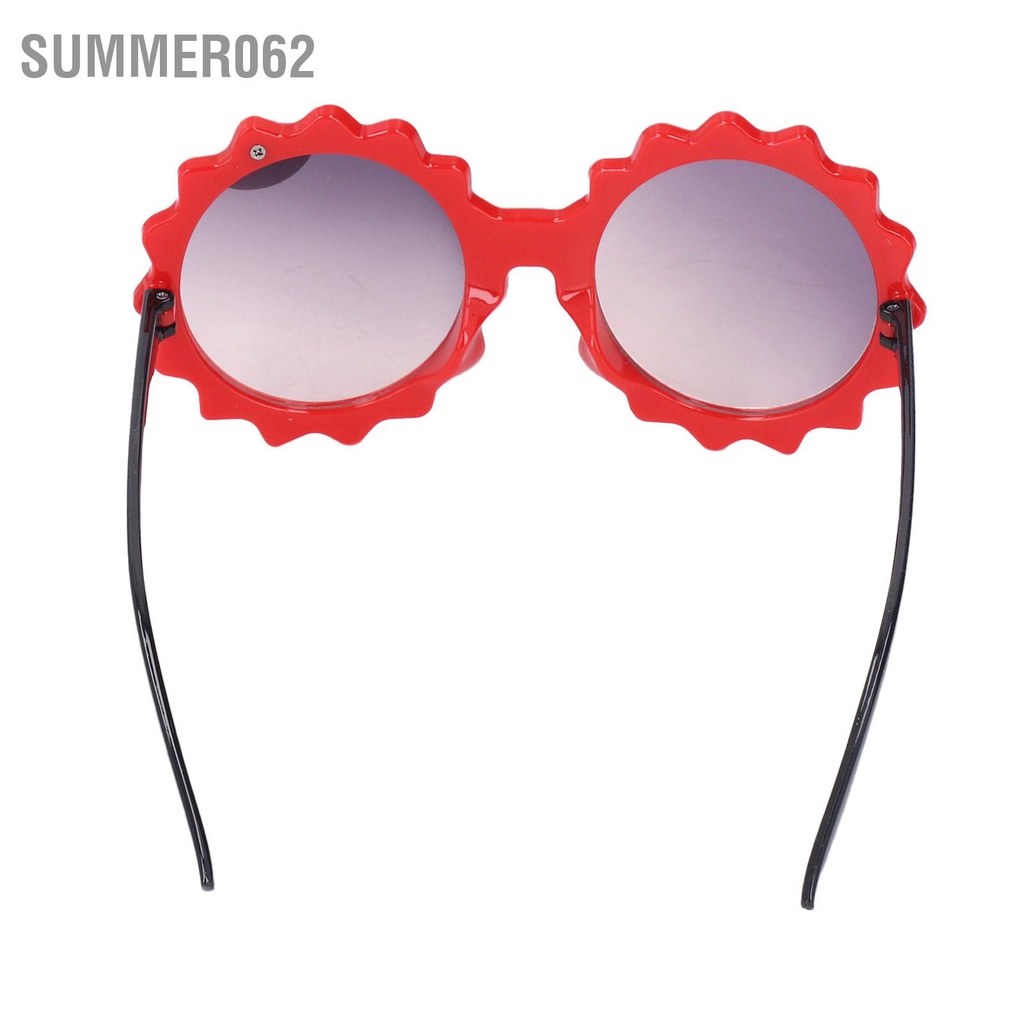 Set 6 Kính Mát Tròn Màu Sắc Tươi Sáng Họa Tiết Hoa Thời Trang Phổ Biến Dành Cho Trẻ Em