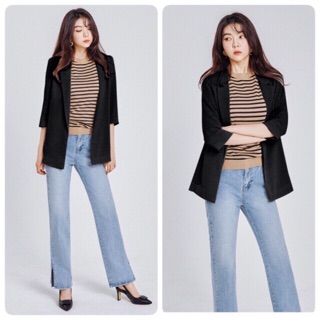 Áo blazer boyfriend tay lỡ dáng đứng siêu đẹp