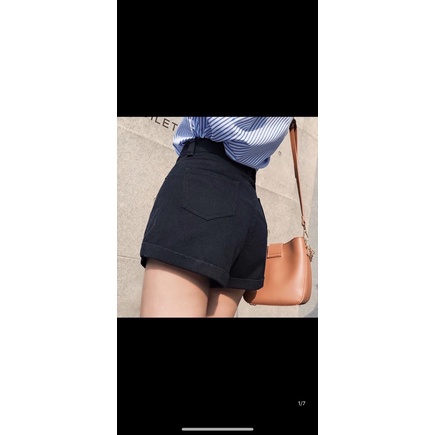 Quần Short Nữ Kaki Lật Lai Lưng Cao Nữ DRQS08