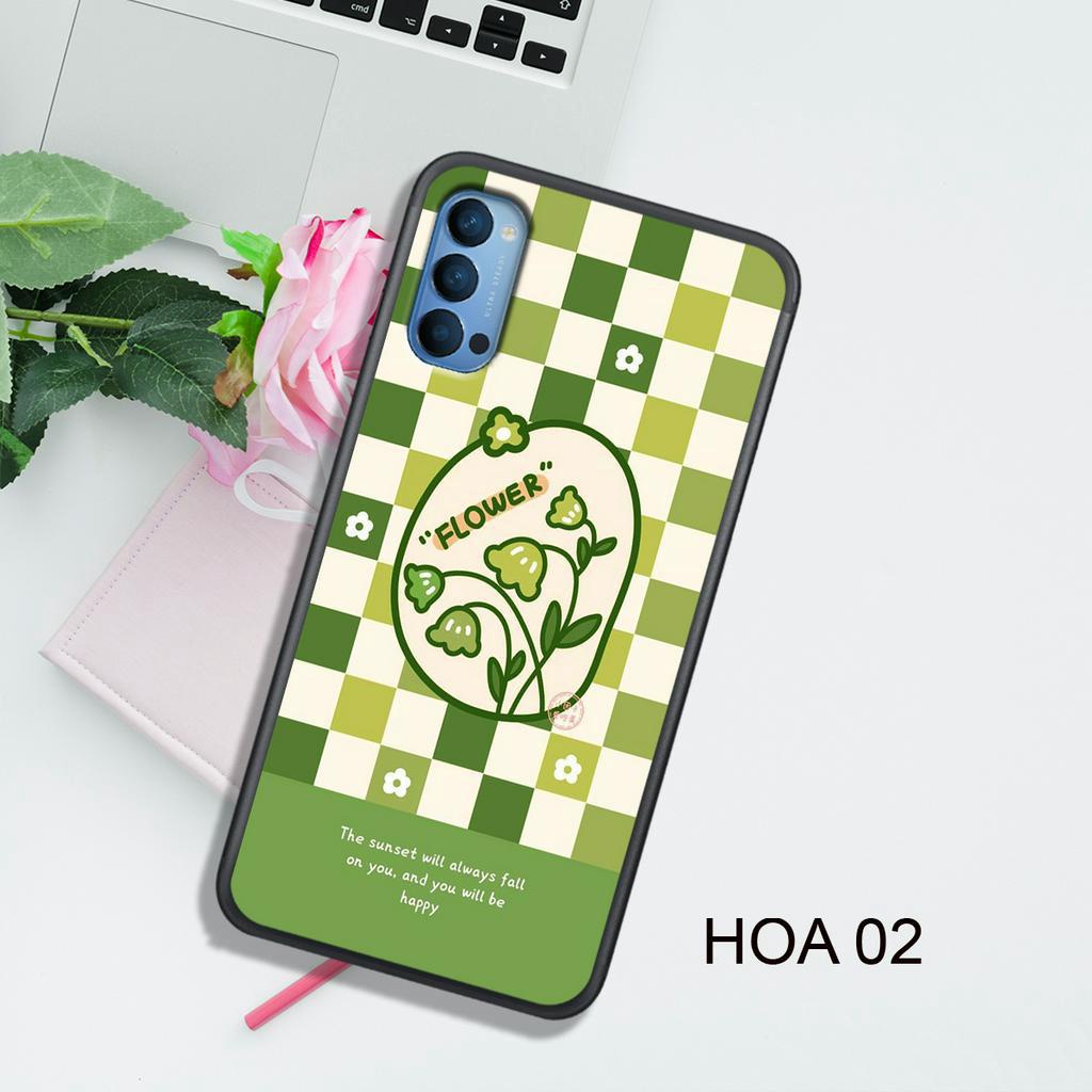 Ốp Lưng  OPPO A91/RENO 3 - RENO 3 PRO - RENO 4 - RENO 4 PRO - RENO 5 , In Hình HOA, Màu Sắc Bắt Mắt.