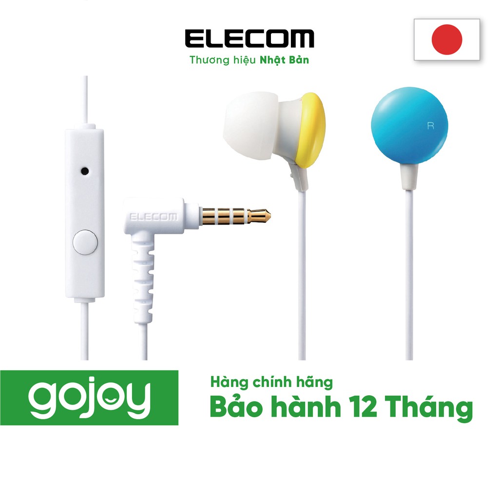 [Mã 2404EL10K giảm 10K đơn 20K] Tai nghe nhét tai Có Mic ELECOM EHP-CC100M Đủ Màu - Bảo hành chính hãng 12 tháng