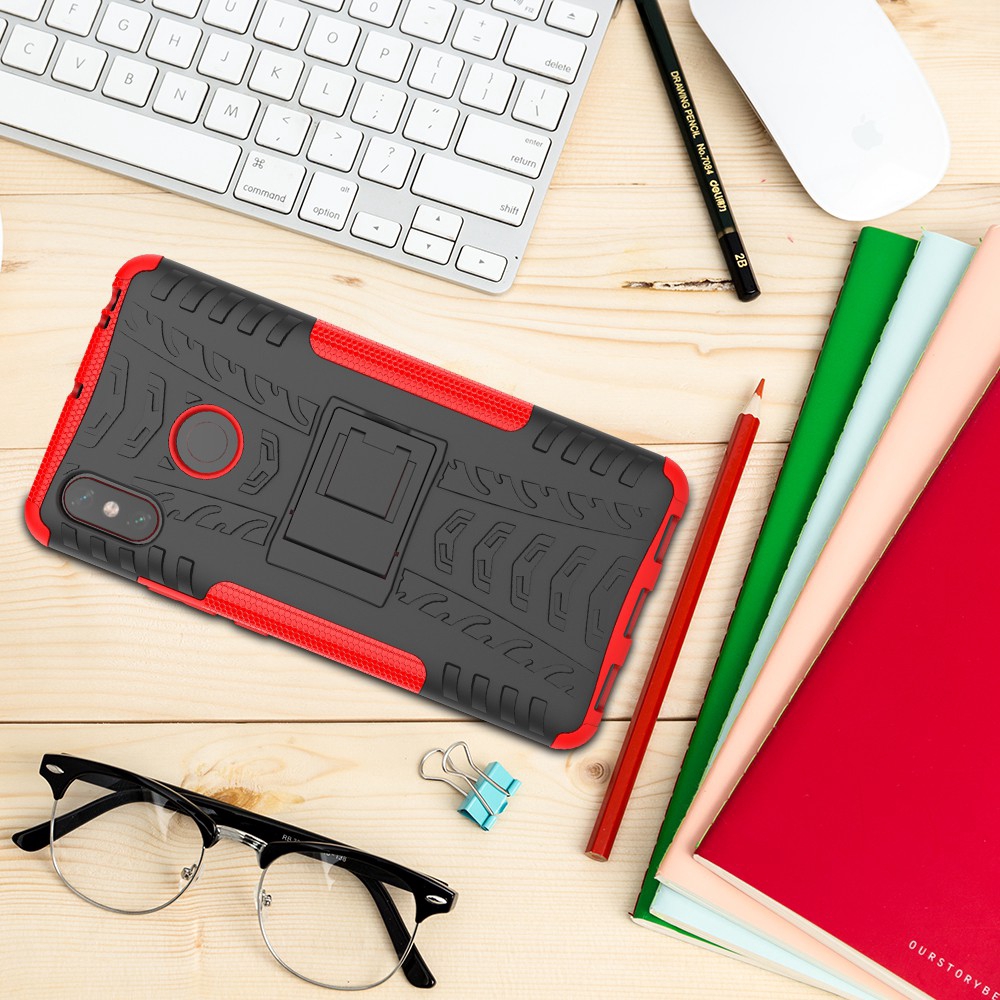 Ốp điện thoại chống sốc bằng PC+TPU có giá đỡ cho Xiaomi Mi Max 3/F1