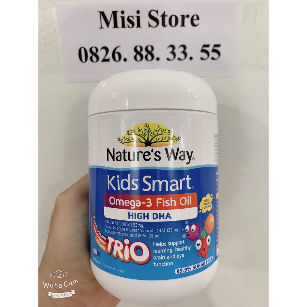Kẹo Dầu cá cho bé Omega 3 Fish Oil Trio 180 viên của Úc