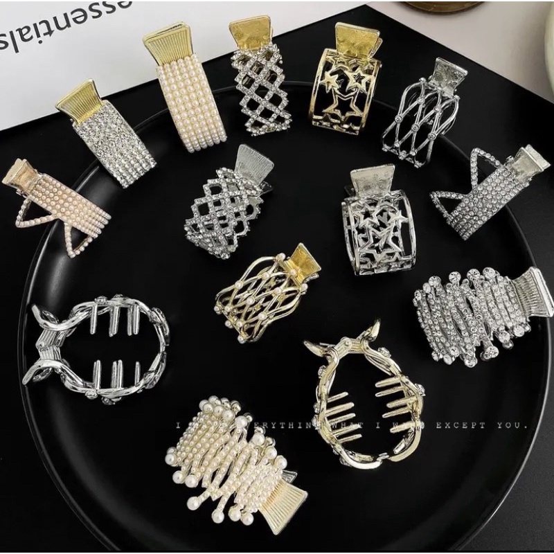Kẹp tóc đính đá thời trang, phụ kiện tóc hari korea accessories