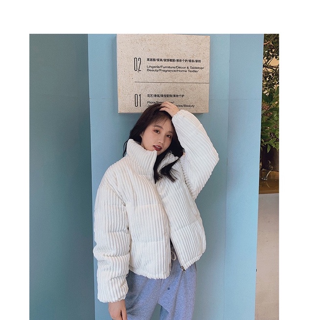 Áo khoác nhung tăm siêu ấm