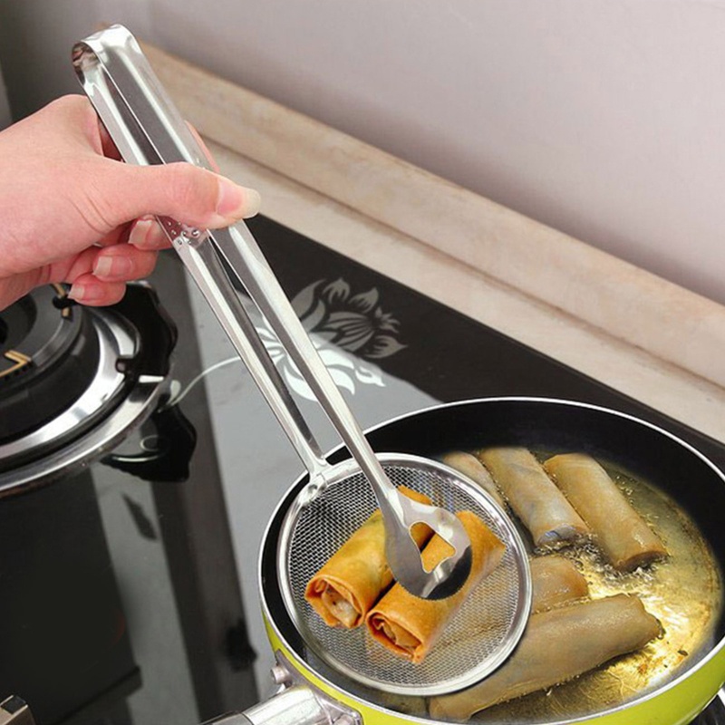 Kẹp Gắp Thực Phẩm Chiên Đa Năng Có Lưới Lọc Dầu