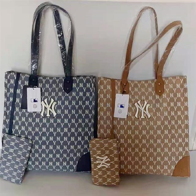 Túi tote mua sắm MLB họa tiết NY New York Yankees thời trang đường phố cao bồi