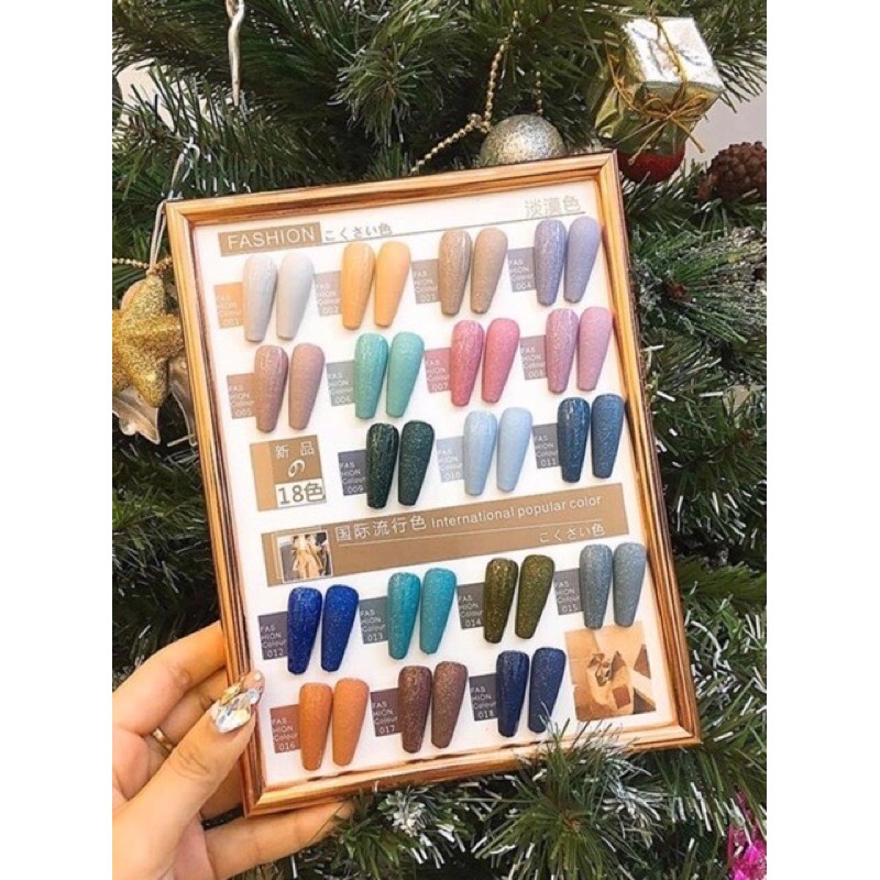 Set nhũ cát 18 màu