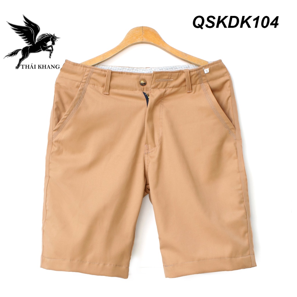 Quần short kaki nam cotton vải dày mát loại quần kaki nam dây kéo dài tới gối QSKDK10