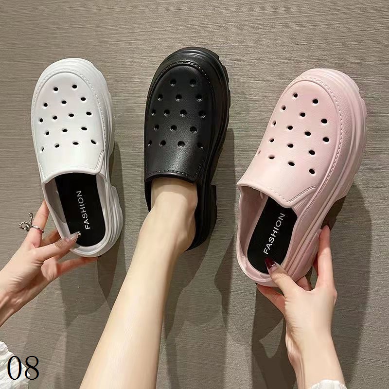 Dép Đế Dày Đục Lỗ Chống Trượt Thời Trang Đi Biển Mùa Hè Cho Nữ