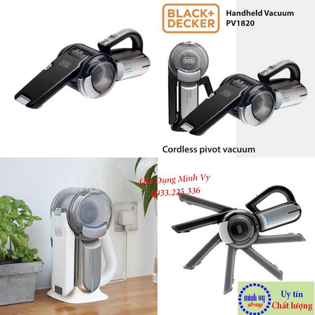 Máy hút bụi cầm tay dùng pin 18V Black Decker PV1820BK-B1 MÀU ĐEN | BigBuy360 - bigbuy360.vn