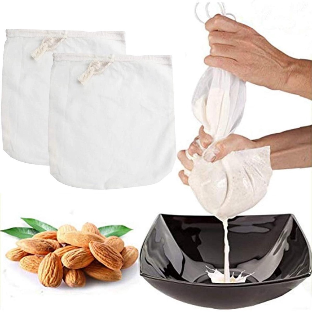 Khăn Cotton / Linen Tự Nhiên Lọc Trà Sữa Chua Đa Năng