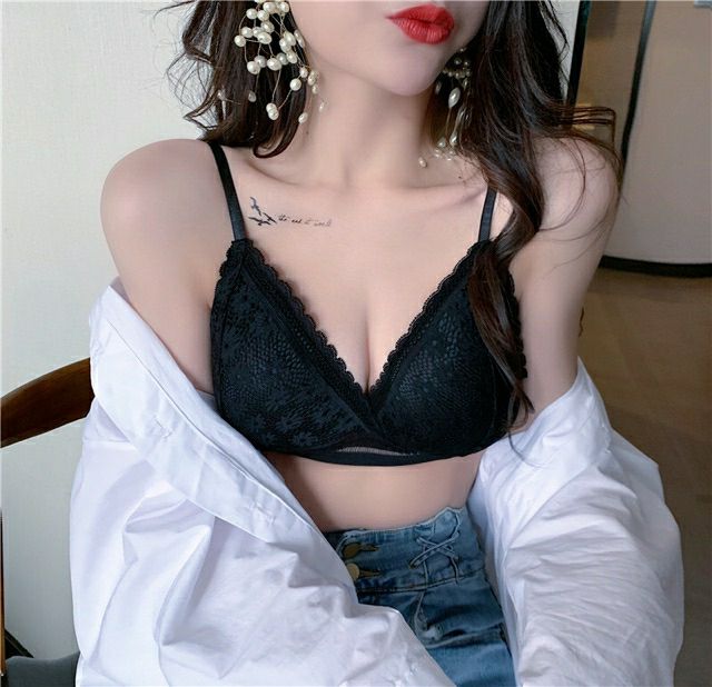 Áo Bra 2 Dây Phối Họa Tiết Hoa mã 7338