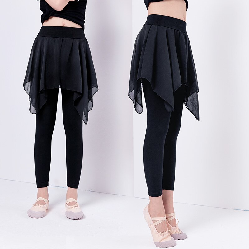 Quần Váy Voan Màu Đen Tập Múa Ba Lê Cho Bé Gái