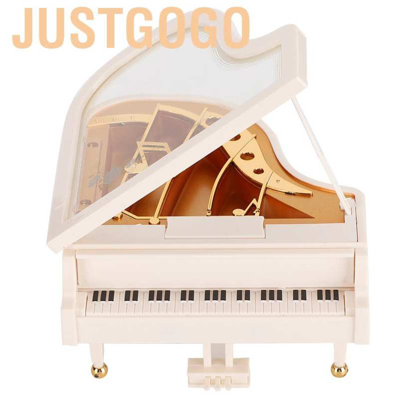 Hộp Nhạc Bằng Gỗ Thông Hình Đàn Piano Trang Trí