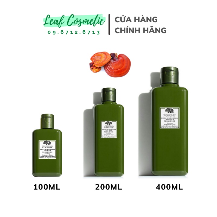 Toner Nấm Linh Chi Origins Mega-Mushroom Relief Soothing Treatment Lotion - 30ml 100ml 200ml 400ml