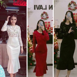 Đầm body ren