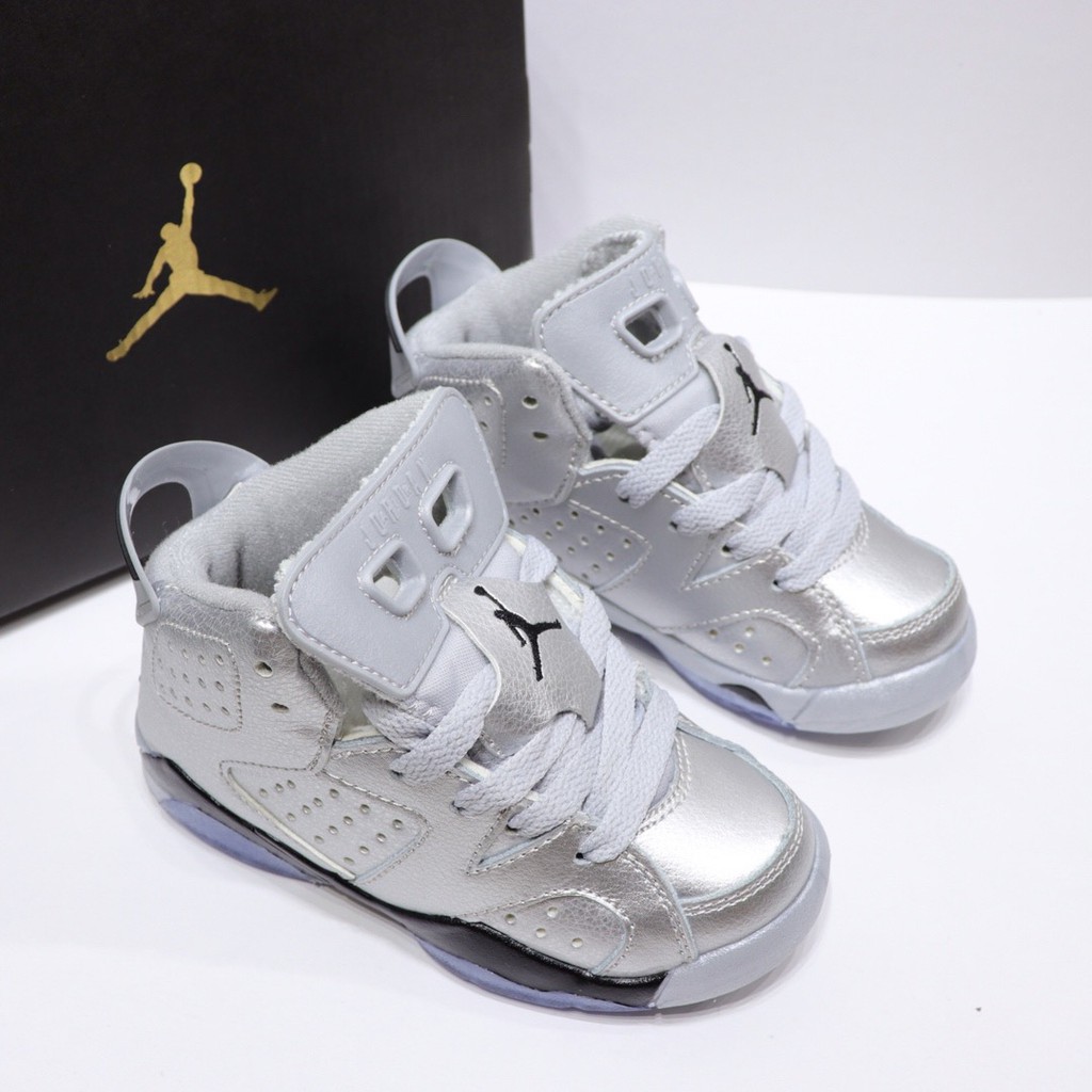 * Cổ phiếu sẵn sàng * Giày bóng rổ trẻ em Nike Jordan Thế hệ thứ 6 Giày nam & nữ Giày thường Giày trẻ em