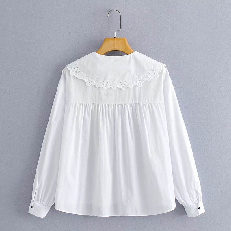 Áo sơ mi tiểu thư thắt nơ nâu, Áo nữ vải đũi