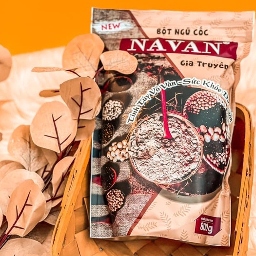 Ngũ Cốc Navan Gia Truyền 7 Loại Hạt 800Gr - Lợi Sữa - Tăng Cân - Hàng Chính Hãng Date Mới 12/2022