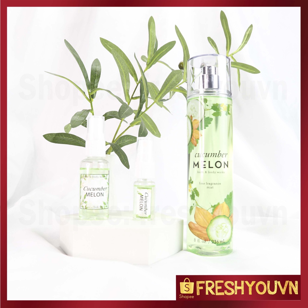 Cucumber Melon - Xịt thơm toàn thân body mist Bath & Body Works khác  - Trái cây
