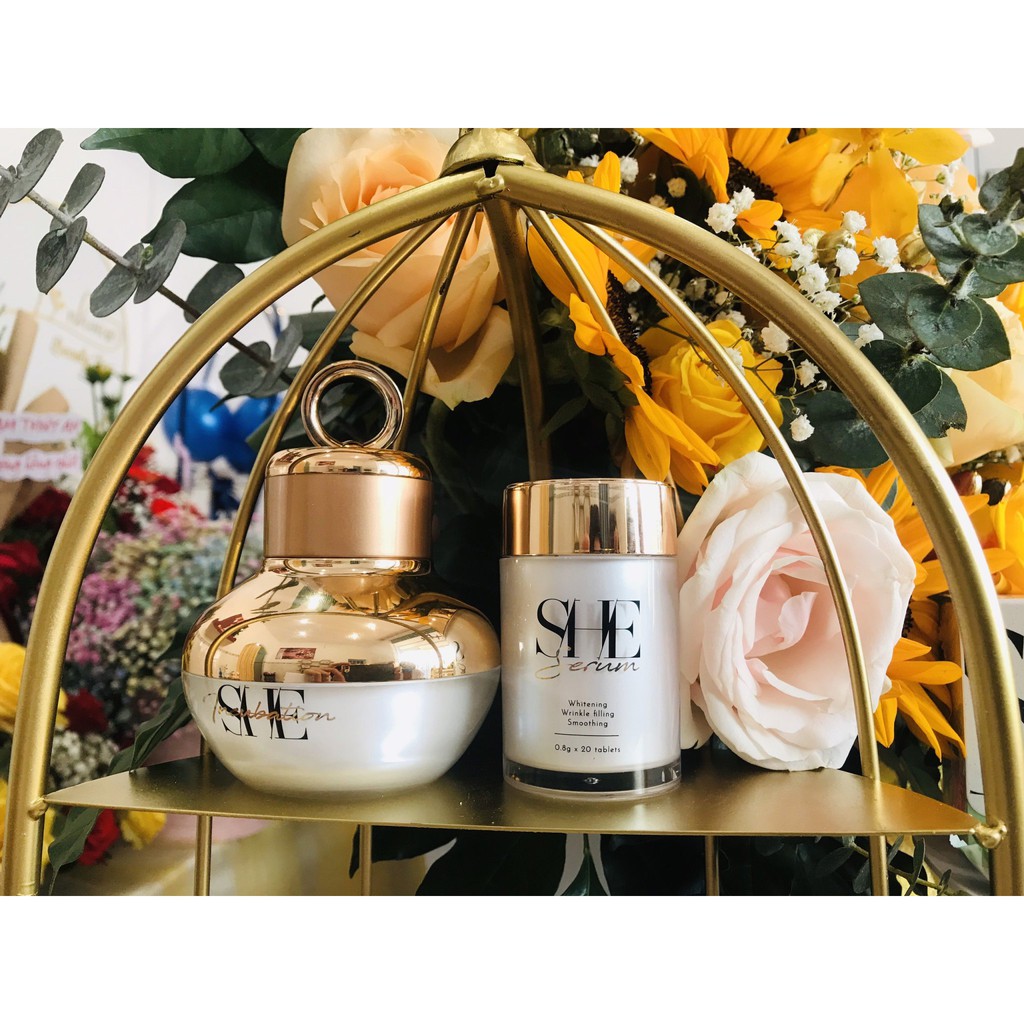 Combo Serum Trắng Da Face She Queen💥CHÍNH HÃNG💥+ Viên căng bóng da + Tặng kèm máy rửa mặt cao cấp 199K | BigBuy360 - bigbuy360.vn