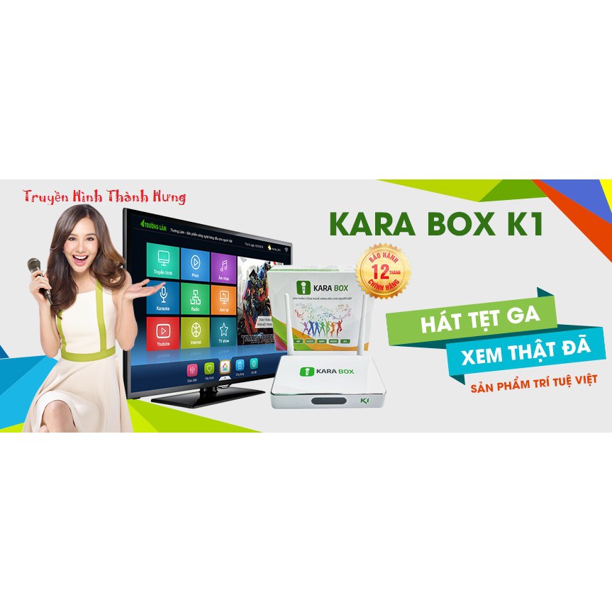 Bộ Android TV Box kiêm đầu karaoke online Karabox K1