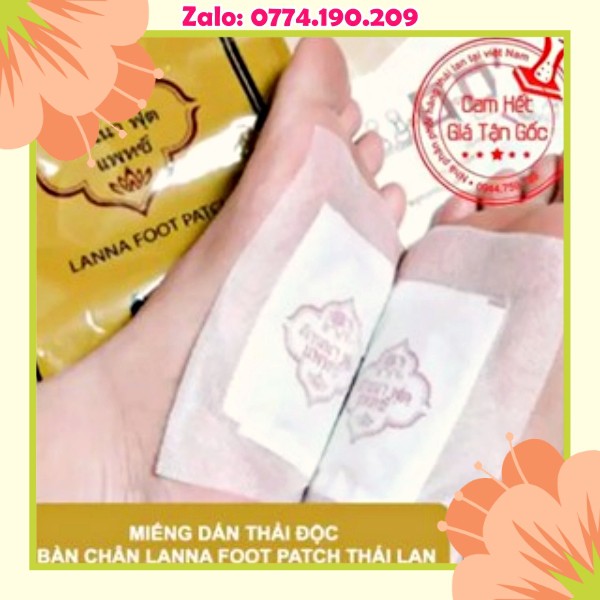 10 Miếng Dán Chân Thải Độc Lanna Foot Patch Thailand | BigBuy360 - bigbuy360.vn