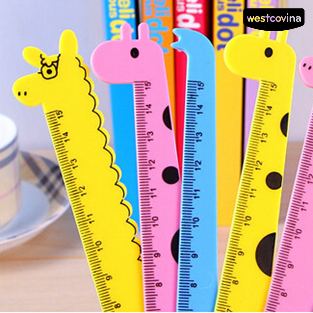 Mới Thước Đo Hình Hươu Cao Cổ Xinh Xắn Dành Cho Học Sinh