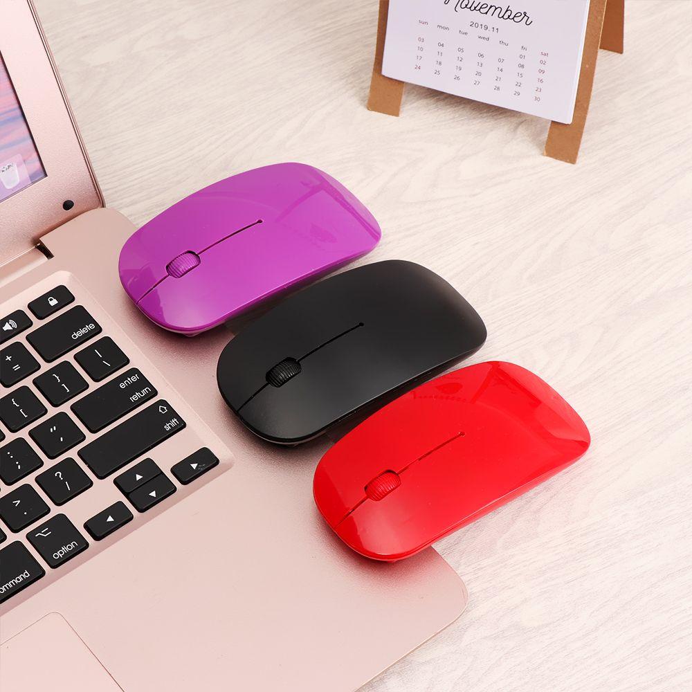 Chuột Không Dây 2.4GHz Siêu Mỏng Kết Nối USB