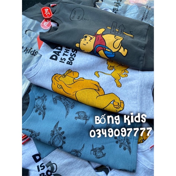 Bộ Nỉ Bé Trai In Hình Shilav