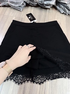 Chân váy phối ren gấu siêu hot